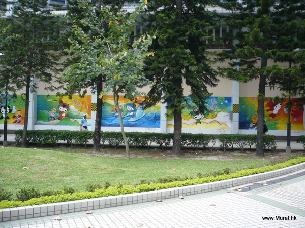 迎接北京奧運壁畫